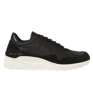 Common Projects Black Nylon Suede Cross Trainer Lace Up Sneakers Men’s Size 40